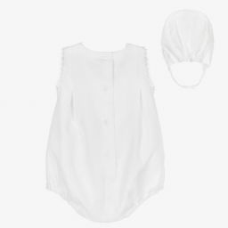 Miranda-White & Blue Lace Shortie  | Childrensalon Outlet