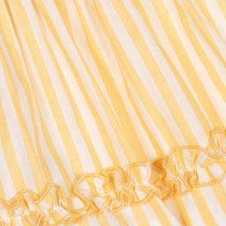 Miranda-Yellow & Blue Cotton Dress Set | Childrensalon Outlet