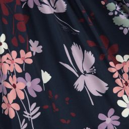 Miss Blumarine-تنورة لون كحلي بطبعة ورود | Childrensalon Outlet