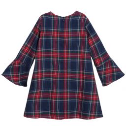 Miss Blumarine-Red & Blue Tartan Dress | Childrensalon Outlet