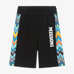 Missoni-Boys Black Zigzag Accent Shorts | Childrensalon Outlet