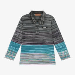 Missoni-Boys Long-Sleeve Striped Polo | Childrensalon Outlet