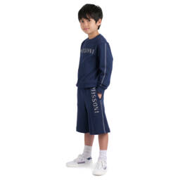 Missoni-Boys Navy Cotton Tweed Shorts | Childrensalon Outlet