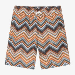 ميسوني-شورت سباحة زيغ زاغ لون برتقالي للأولاد | Childrensalon Outlet
