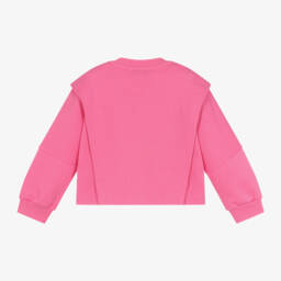 Missoni-Girls Cotton Pink Sweatshirt | Childrensalon Outlet