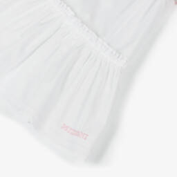 Missoni-فستان أبيض أنيق للبنات مع كشكش | Childrensalon Outlet