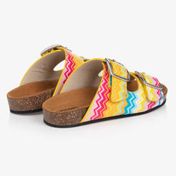Missoni-Girls Leather Multicolour Zigzag Sandals | Childrensalon Outlet