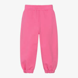 Missoni-Girls Pink Logo Cotton Trousers | Childrensalon Outlet