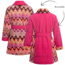Missoni-معطف وردي ذو وجهين للفتيات | Childrensalon Outlet