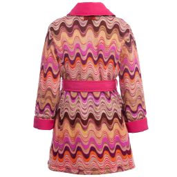 Missoni-معطف وردي ذو وجهين للفتيات | Childrensalon Outlet