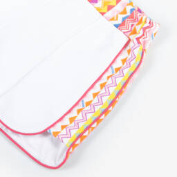 Missoni-Girls Pink & White Patterned Cotton Shorts | Childrensalon Outlet