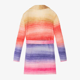 Missoni-Girls Pink & Yellow Wool Knit Cardigan | Childrensalon Outlet