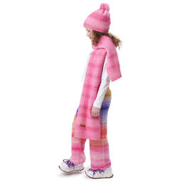 Missoni-Girls Pink & Yellow Wool Knit Trousers | Childrensalon Outlet