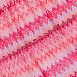 Missoni-Girls Pink Zigzag Knit Dress | Childrensalon Outlet