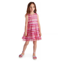 Missoni-Girls Pink Zigzag Knit Dress | Childrensalon Outlet