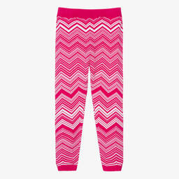 Missoni-Розовые вязаные брюки с зигзагами для девочек | Childrensalon Outlet