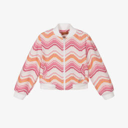 Missoni-Яркая вязаная куртка для девочек с узором | Childrensalon Outlet