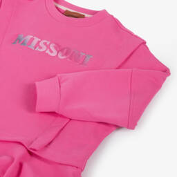 Missoni-فستان قطن جيرسي لون زهري | Childrensalon Outlet