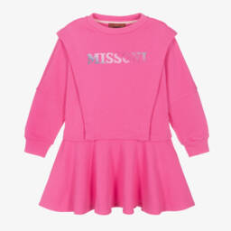 Missoni-فستان قطن جيرسي لون زهري | Childrensalon Outlet