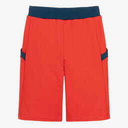 Missoni-Teen Boys Red Organic Cotton Shorts | Childrensalon Outlet