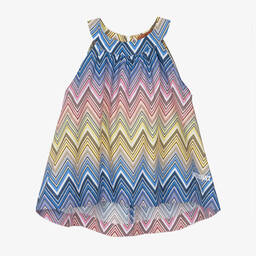 Missoni-بلوزة قطن عضوي لون زهري وأزرق للمراهقات | Childrensalon Outlet