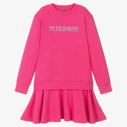 Missoni-Teen Girls Pink Cotton Sweatshirt Dress | Childrensalon Outlet