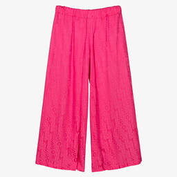 Missoni-Teen Girls Pink Jacquard Wide Leg Trousers | Childrensalon Outlet