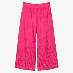 Missoni-Teen Girls Pink Jacquard Wide Leg Trousers | Childrensalon Outlet