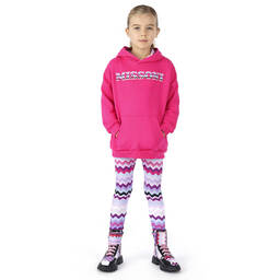 Missoni-Teen Girls Purple Cotton Zigzag Leggings | Childrensalon Outlet