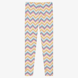 Missoni-ليغنغز تينز بناتي قطن جيرسي لون أبيض | Childrensalon Outlet