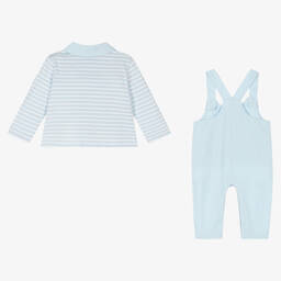 Mitch & Son-Baby Boys Blue Corduroy Dungarees Set | Childrensalon Outlet