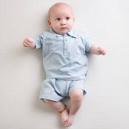 Mitch & Son-Голубой топ и шорты для мальчиков | Childrensalon Outlet