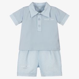 Mitch & Son-Голубой топ и шорты для мальчиков | Childrensalon Outlet