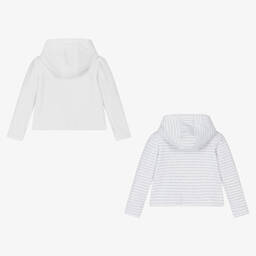 Mitch & Son-Baby Boys White Reversible Jacket | Childrensalon Outlet