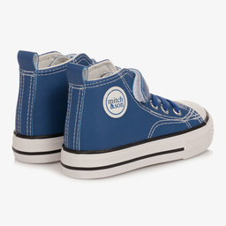 ميتش آند سون-ترينرز جلد صناعي بكاحل عالي لون أزرق للأولاد | Childrensalon Outlet