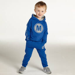Mitch & Son-Blue Hooded Cotton Tracksuit | Childrensalon Outlet