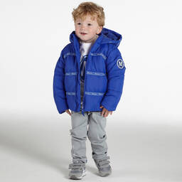 Mitch & Son-Blue Padded Hooded Jacket | Childrensalon Outlet