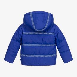 Mitch & Son-Blue Padded Hooded Jacket | Childrensalon Outlet