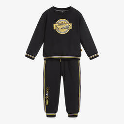 Mitch & Son-Черный спортивный костюм из хлопка для мальчиков | Childrensalon Outlet
