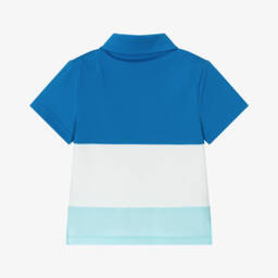 Mitch & Son-Boys Blue Block Polo Top | Childrensalon Outlet