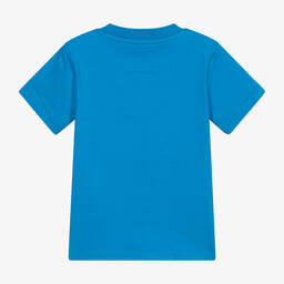 Mitch & Son-Boys Blue Cotton T-Shirt | Childrensalon Outlet
