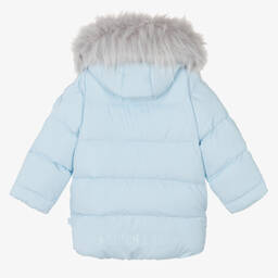 ميتش آند سون-معطف بافر بهودي لون أزرق فاتح للأولاد | Childrensalon Outlet
