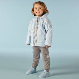 Mitch & Son-Голубой дождевик с капюшоном для мальчиков | Childrensalon Outlet