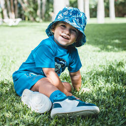 Mitch & Son-شورت سباحة لون أزرق للأولاد | Childrensalon Outlet