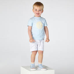 Mitch & Son-Голубая футболка для мальчиков | Childrensalon Outlet