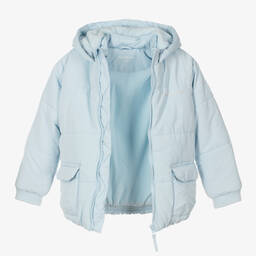 Mitch & Son-Boys Blue Puffer Coat | Childrensalon Outlet