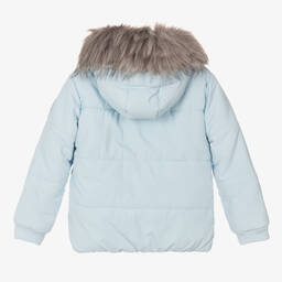 Mitch & Son-Boys Blue Puffer Coat | Childrensalon Outlet