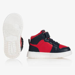 Mitch & Son-Boys Blue & Red Trainers | Childrensalon Outlet