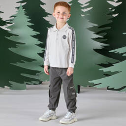 Mitch & Son-بنطلون رياضي كارغو لون رمادي داكن للأولاد | Childrensalon Outlet