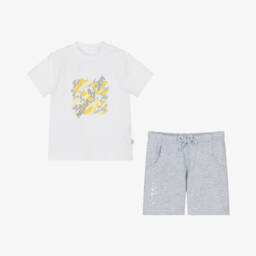 Mitch & Son-طقم شورت محبوك من القطن الفحمي للأولاد | Childrensalon Outlet